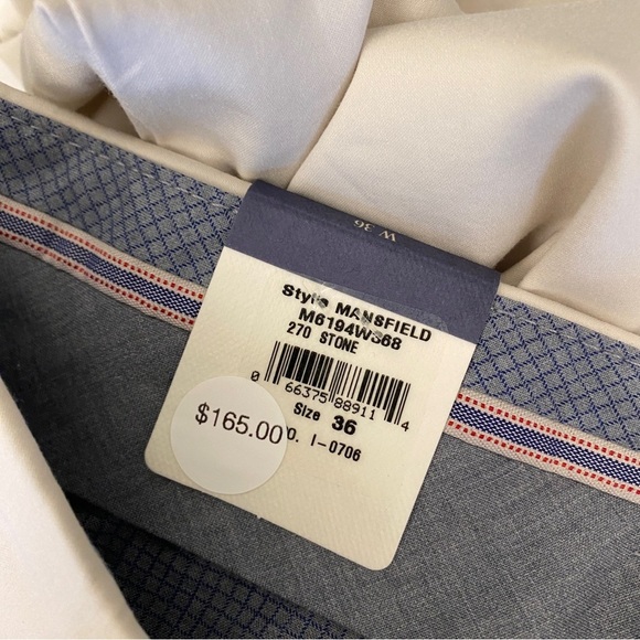 Ballin || Mansfield Relaxed Fit Chinos Khakis Pants Stone Tan 36 NWT - Picture 6 of 10